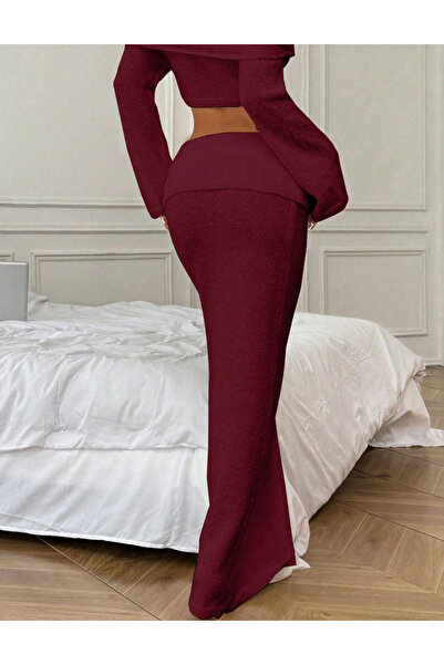 Sheya maxi skirt, cherry red