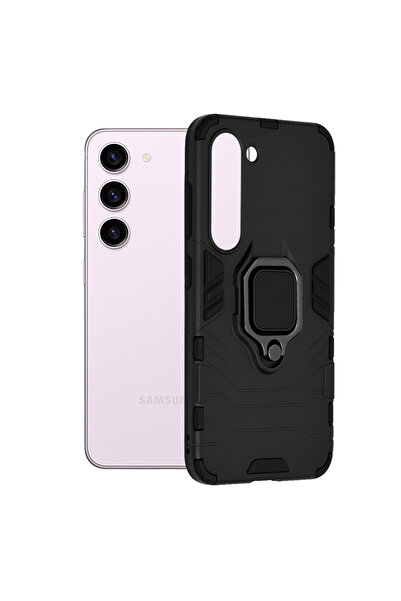 Optim Solution Husa Armor Ring pentru Samsung Galaxy S23, Army Shield, Inel M...