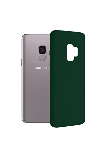 Optim Solution Husa Protectie Double Structure pentru Samsung Galaxy S9, Microfibra, Verde Oxford