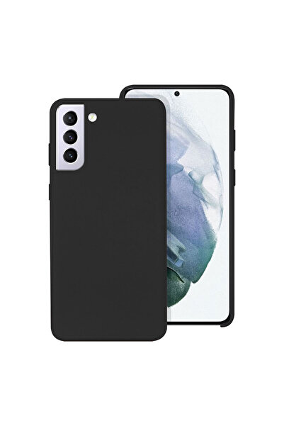 Optim Solution Husa de silicon Matt pentru Samsung Galaxy S21, Negru