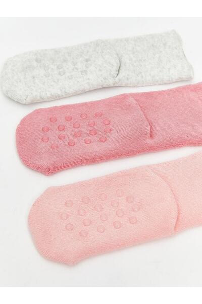 LC Waikiki Patterned Baby Girl Socks 3-Piece (W5)