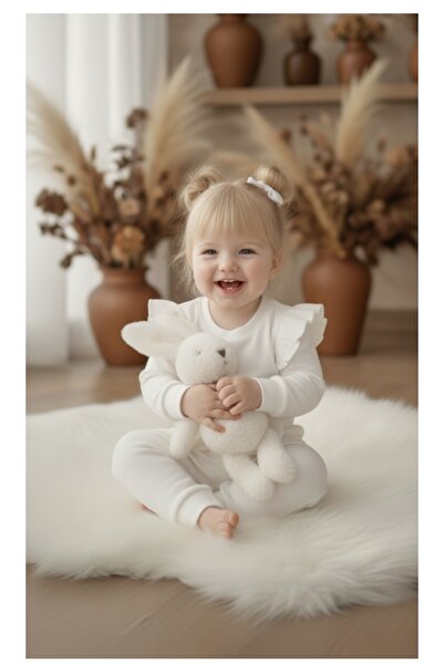 Tinypeople طقم رياضي شتوي للفتيات، طقم أطفال مكون من قطعتين