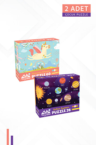Neverland 2 ADET 60 PARÇA - UNICORN DREAM (UNICORN RÜYASI) VE 36 PARÇA - SOLA...