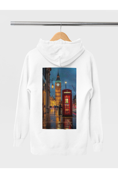 MAGORS SWEATSHIRT UNISEX CU GLUGĂ IMPRIMATĂ STIL-X LONDON
