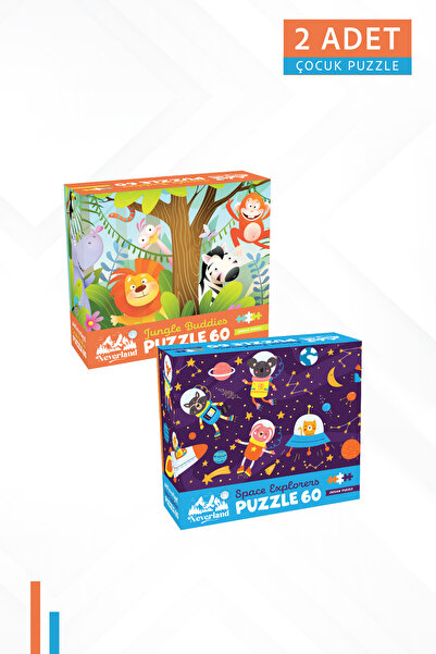 Neverland 2 ADET 60 PARÇA - JUNGLE BUDDIES (ORMAN ARKADAŞLARI) VE SPACE EXPLO...