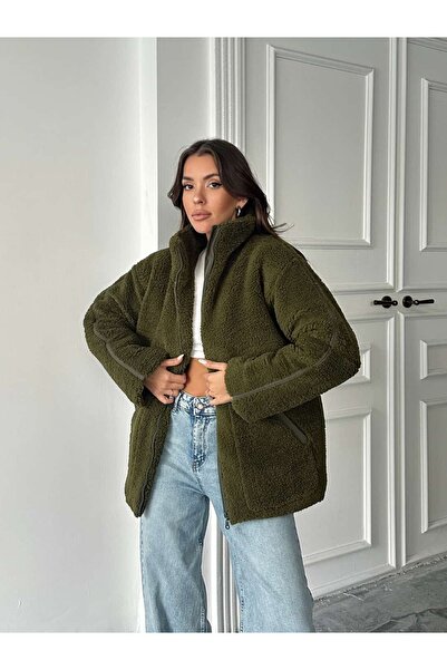 mydukkan.co İç Astarlı Oversize Peluş Mont