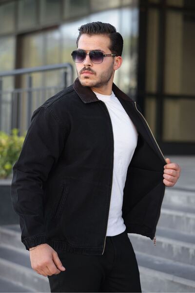 LTC Jeans Men's Relaxed Canvas Black Jacket