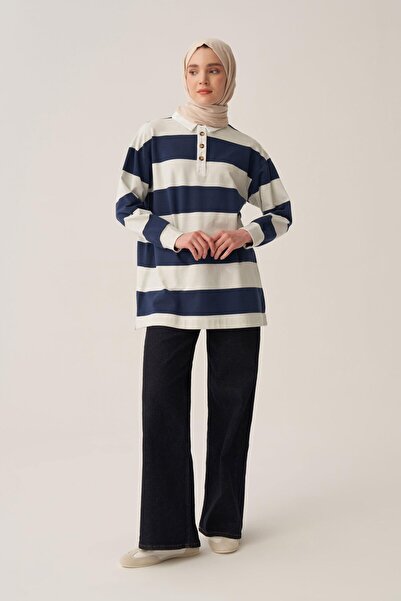 ALLDAY Ινδικό-πέτρινο-ΠΟΥΚΑΜΙΣΟ ΣΤΡΙΓΕΝΤΟΣ