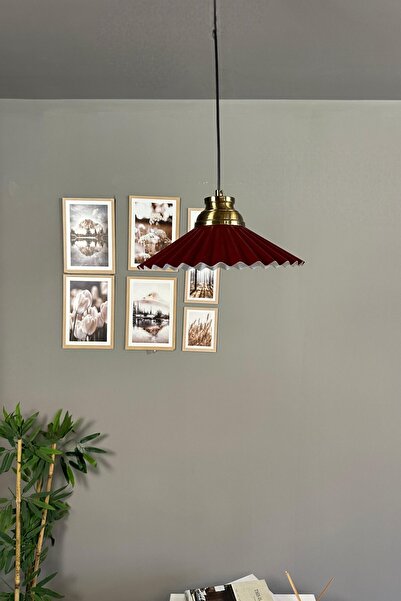 Bamyum Avilla Vişne Çürüğü Tekli Metal Avize Kum Saati Başlık Cafe Mutfak Modern Sarkıt Aydınlatma