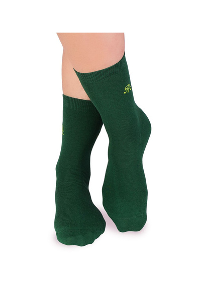 Pirin Hill Памучни чорапи 98% ПАМУК БОГАТ НА ПАМУК Тъмнозелени