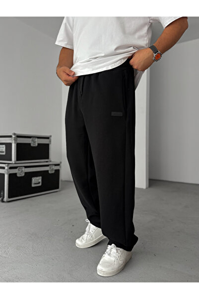 BYBASICMAN Siyah Waffle Baggy Eşofman HM-0010