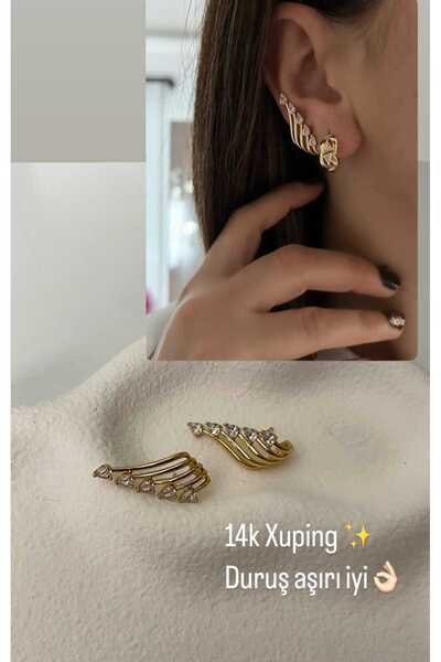 Bujimori Xuping kararmaz çelik küpe