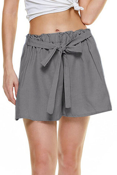 dorbe comfortable & stylish elastic waist women’s casual wear blue solid fashion shorts