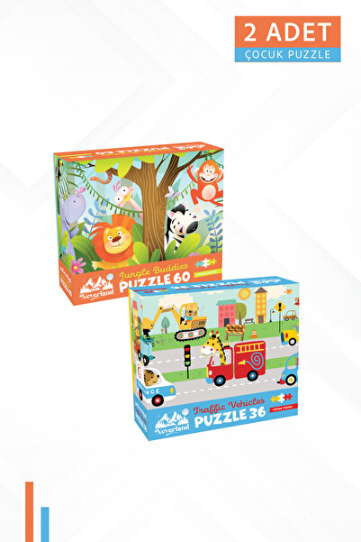 Neverland 2ADET 60 PARÇA -JUNGLE BUDDIES (ORMAN ARKADAŞLARI) VE 36 PARÇA -TRA...