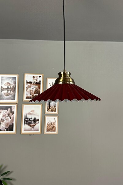 Bamyum Avilla Vişne Çürüğü Tekli Metal Avize Kum Saati Başlık Cafe Mutfak Modern Sarkıt Aydınlatma