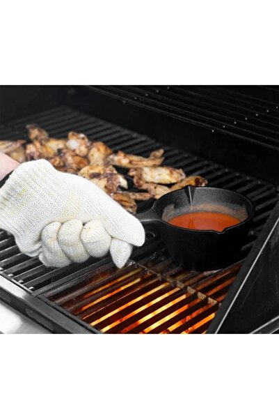 Perfect Home Cast iron cooking pan for marinating, with silicone brush 0.5 liters