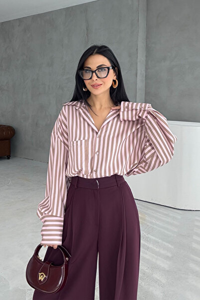 Seda Yalçın Atelier Πουκάμισο Premium με ροζ ρίγες