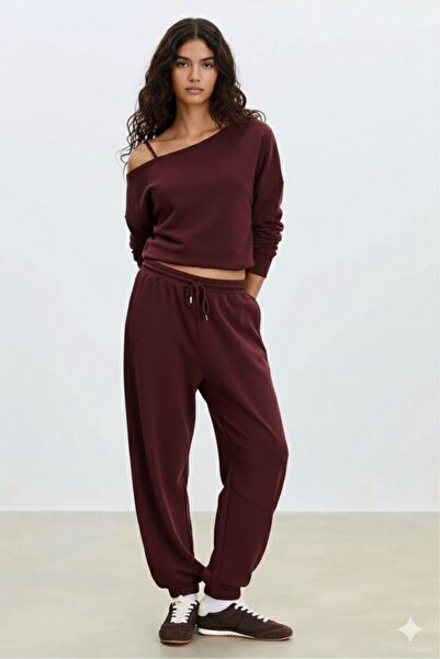 Keywest Hanorac nou pentru femei, cu decolteu barcă, pantaloni de trening, se...