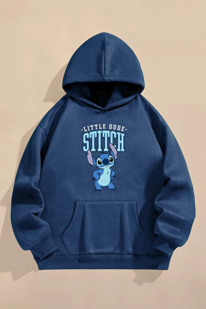 npLStore Детска суитшърт с качулка и принт на Малкия пич Стич