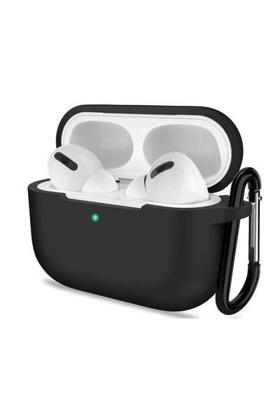 Apsuwa حافظة سماعات Airpods Pro 3 من السيليكون الناعم باللون الأسود