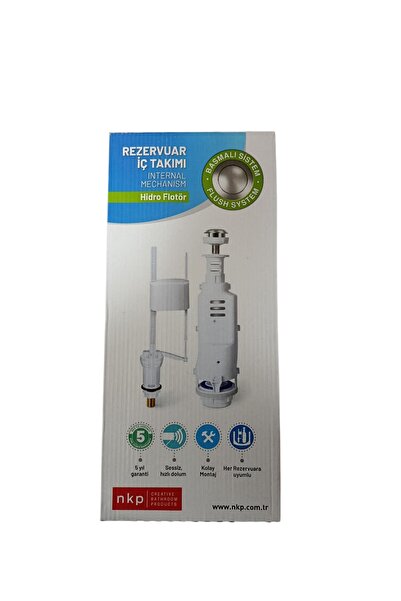 NUR KALIP PLASTİK NKP Basmalı Rezervuar İç Takımı (Hidro Flatör) - Sessiz, 5 Yıl Garantili