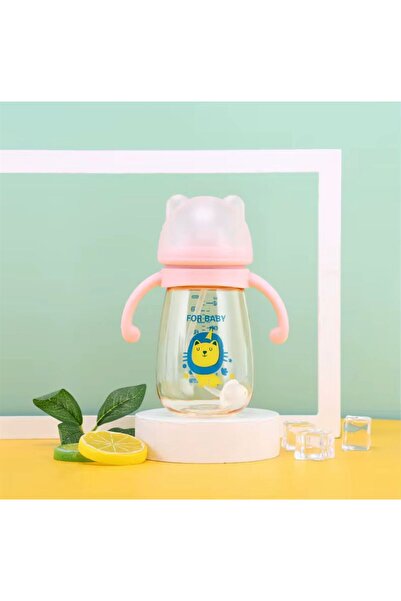 Denn Store Cana cu tetină si cu mânere pentru bebeluși 300ml 6luni+