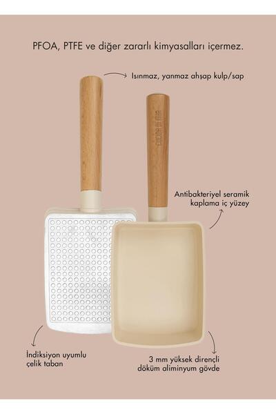 The Mia Cucina Di Mia Induction Base Ceramic Pan Set 3 Pieces