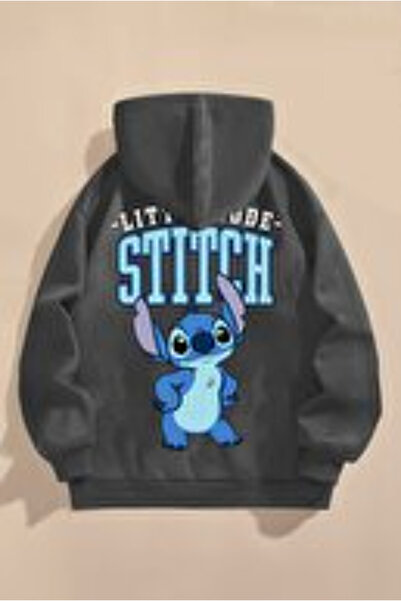 Keywest Παιδικό φούτερ με στάμπα Little Dude Stitch με τσέπη καγκουρό