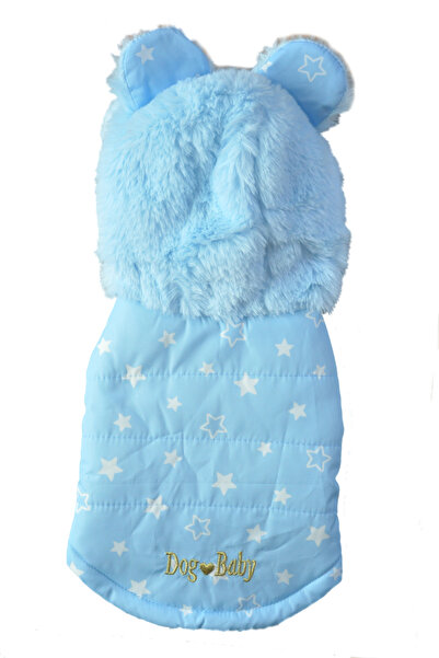 fara marca Geaca pentru catei albastru2XL 40cm lungime