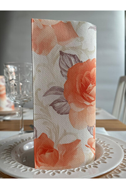 Mank Șervețele de masă festive Linclass - Rosalie (portocaliu pastel) / 40 x ...