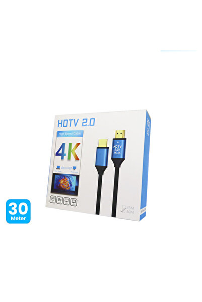 Mini pro كابل HDMI بدقة 4K بطول 30 مترًا | موصل HDMI 2.0 عالي السرعة 48 جيجاب...