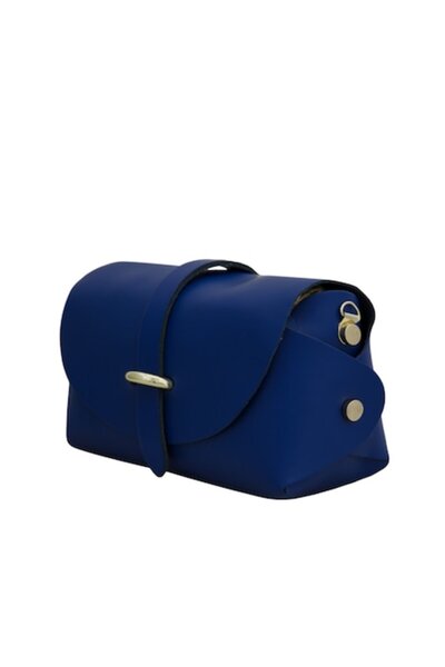 OEM Crossbody Bag in Leather, Ioana Blue