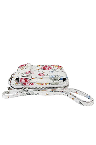 SOFILINE Genuine leather wallet and phone case B-8971 07 White with print