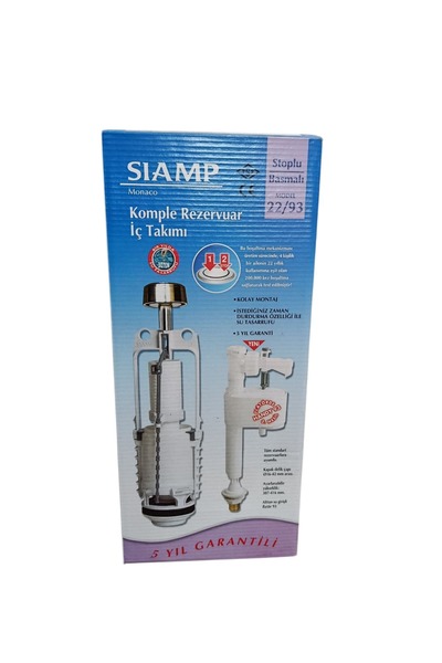 SİAMP 22/93 Stoplu Basmalı Rezervuar İç Takımı | Su Tasarrufu ve Kolay Montaj