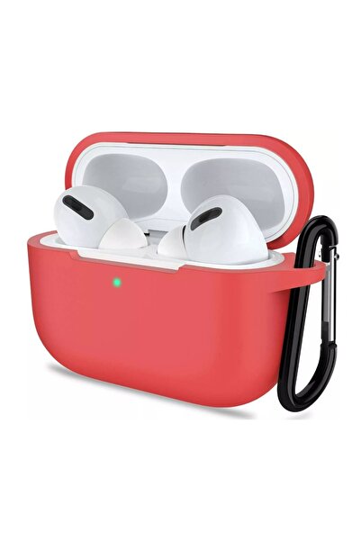 Apsuwa حافظة سماعات Airpods Pro 3 من السيليكون الناعم باللون الأحمر