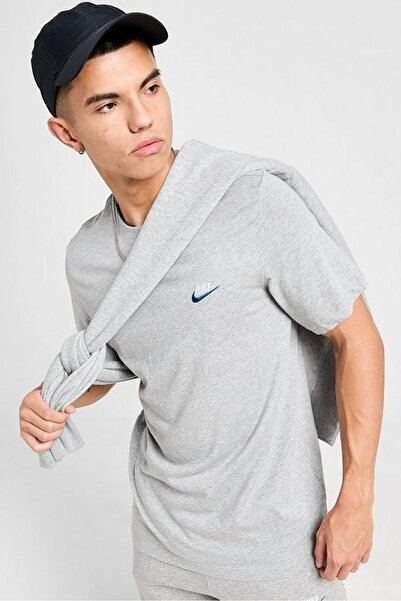 Nike Ανδρικό μπλουζάκι Sportswear Club Ανδρικό βαμβακερό μπλουζάκι γκρι
