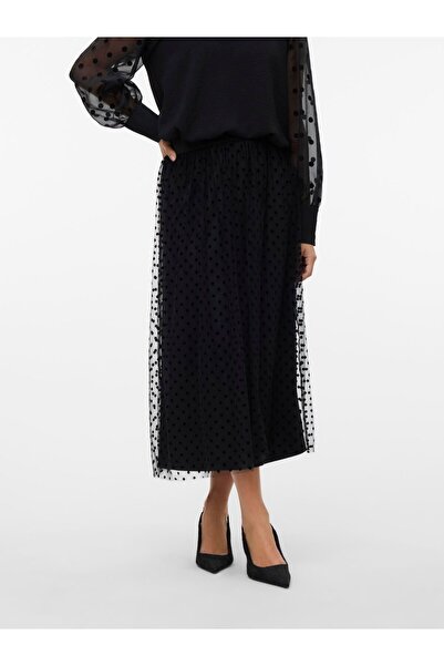 Vero Moda Rock VMNETHA Hohe Taille Langer Rock