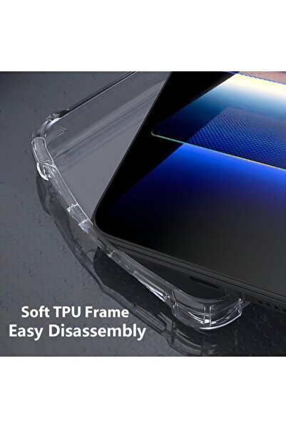 Gtech Shockproof Case Compatible with Xiaomi Redmi 15C 4G, 1.5 mm, Durable, Reinforced Corners, clear