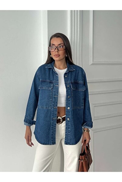 mydukkan.co Kapak Cep Denim Shirt