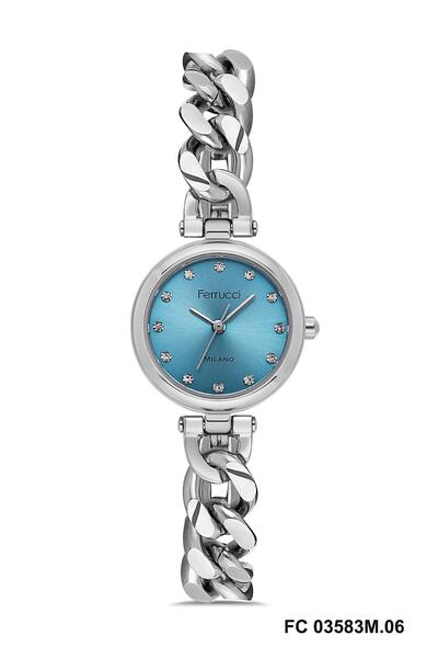Ferrucci Fc03583M.06 Silver Color Bracelet Model 24 mm Women's Wristwatch