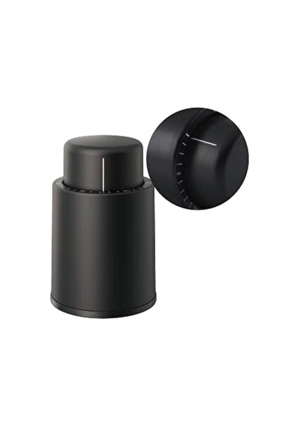 dalimag Wine Stopper with Timer, Plastic, Black