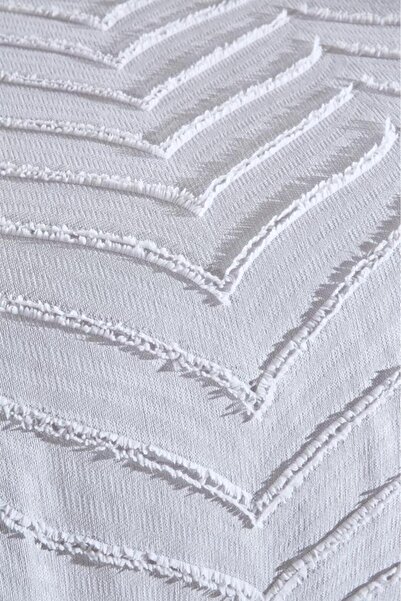 Çeyiz Diyarı Sementina 2 Parça Tek Kişilik Pike Takımı Gri