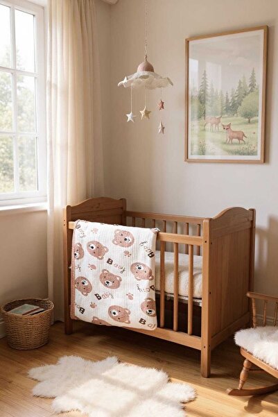 Ercahome tekstil بطانية أطفال بنية اللون ذات وجهين للجنسين تحافظ على الدفء بش...