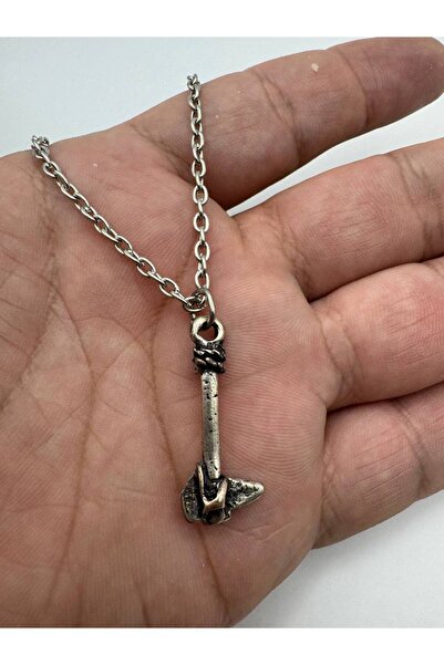 Herşey Nota Unisex Necklace with Axe and Native American Hawk Motif – Powerful, Spiritual, and Authentic Design