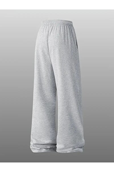 DEEP FİT GRİ RAHAT KALIP DÜZ PAÇA EŞOFMAN ALTI