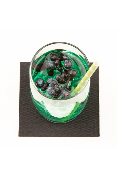 Mank Șervețele de cocktail Softpoint - Negre / 20 x 20cm / 100 buc