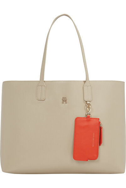 Tommy Hilfiger Th Icon Tote Bej Kadın Çanta