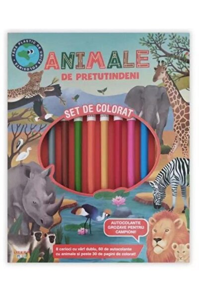 Editura Litera Animale de pretutindeni. Set de colorat