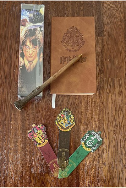 Miamantra Harry Potter Temalı Hediye Seti /Harry Potter İşlemeli Deri Defter,...