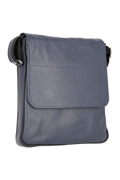 Magazinul de genti Borseta de barbati din piele naturala moale, model S01, Bl...